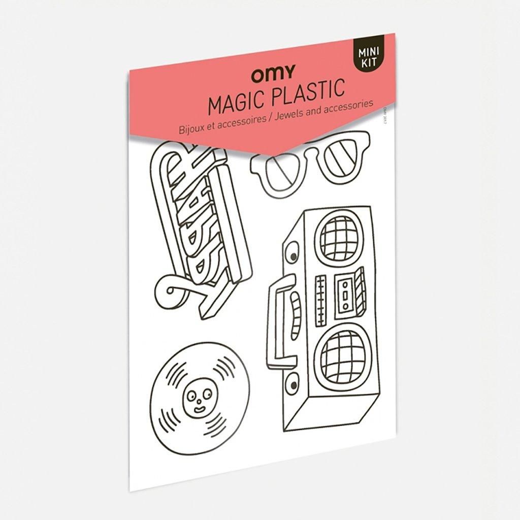 OMY Set of Shrink Plastic Music