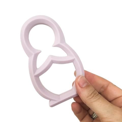 One.Chew.Three Babushka Silicone Teether - Lilac