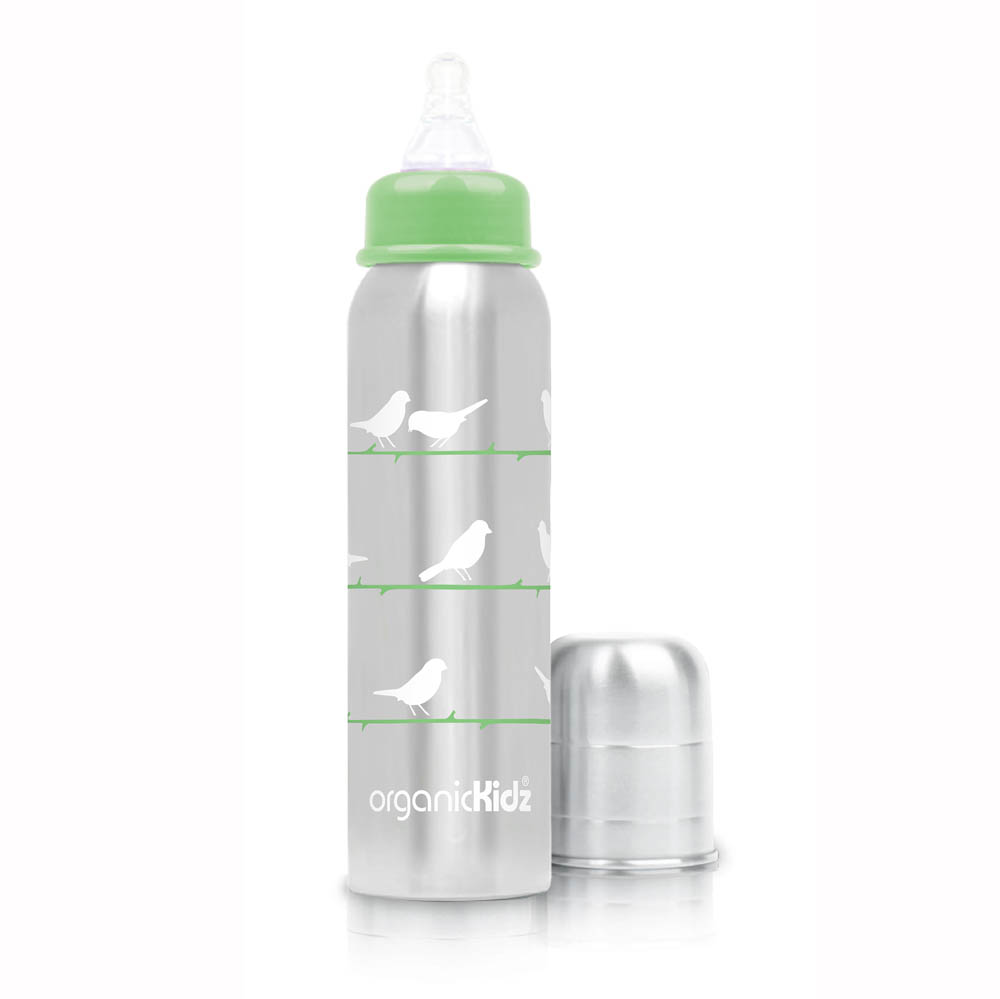 OrganicKidz - Thermal Narrow Necked Bottle Chirpy 9Oz