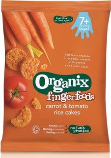 Organix Carrot & Tomato Rice Cakes - 50g