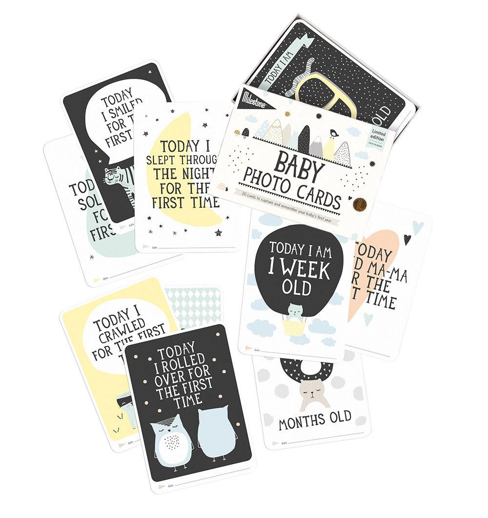 Milestone Baby Cards - Over the Moon
