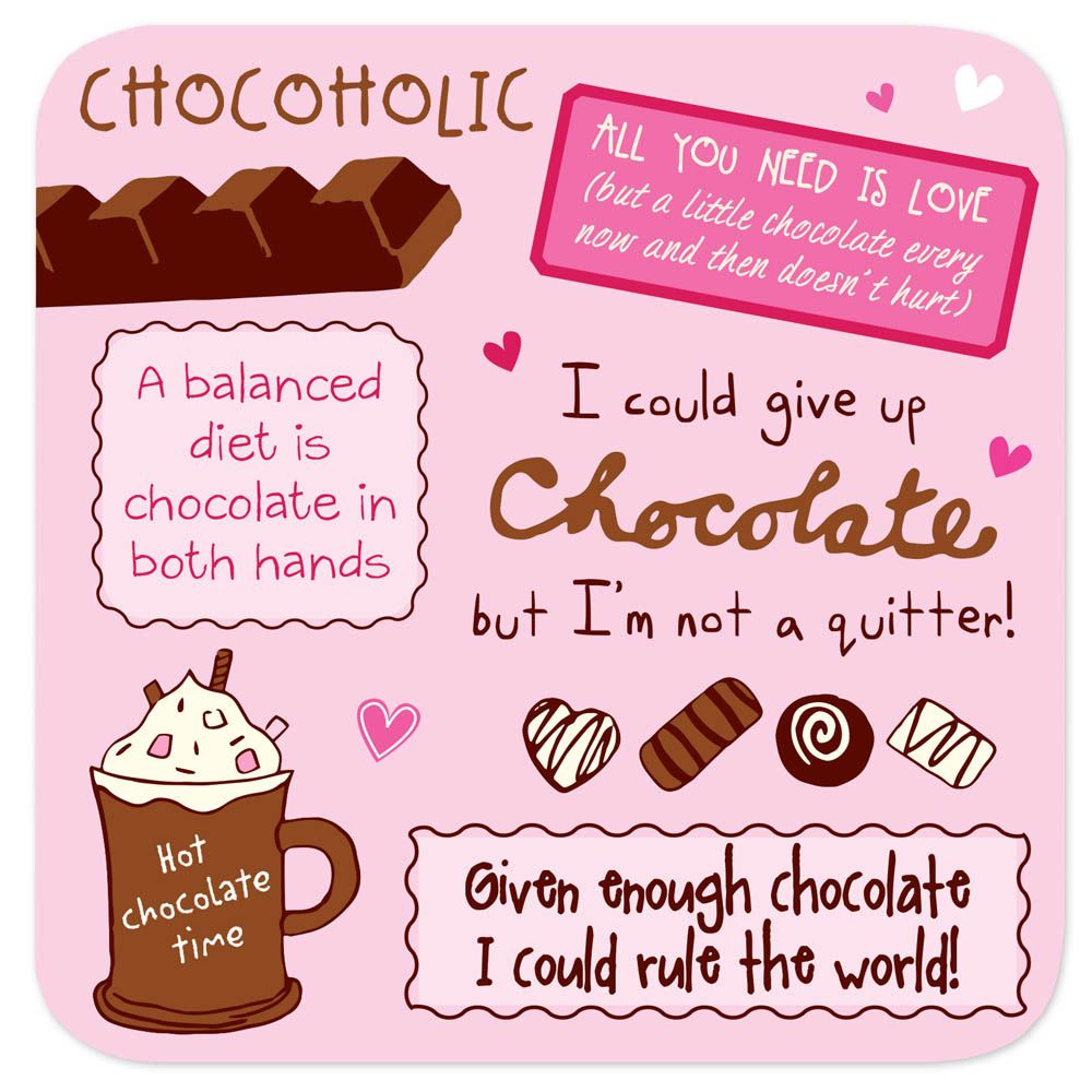 Otter House - Chocolate Pink Coaster