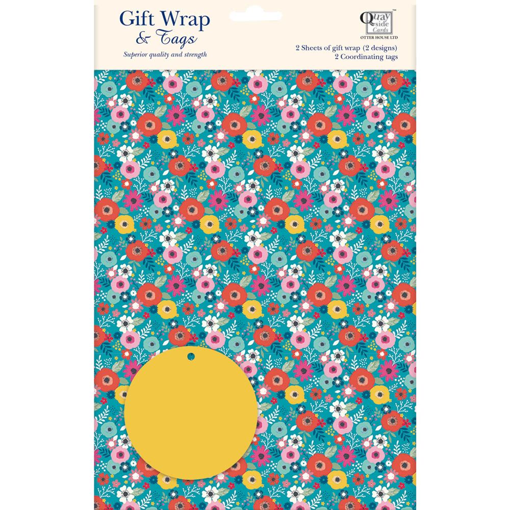 Otter House - Gift Wrap & Tags - Bohemia - Green