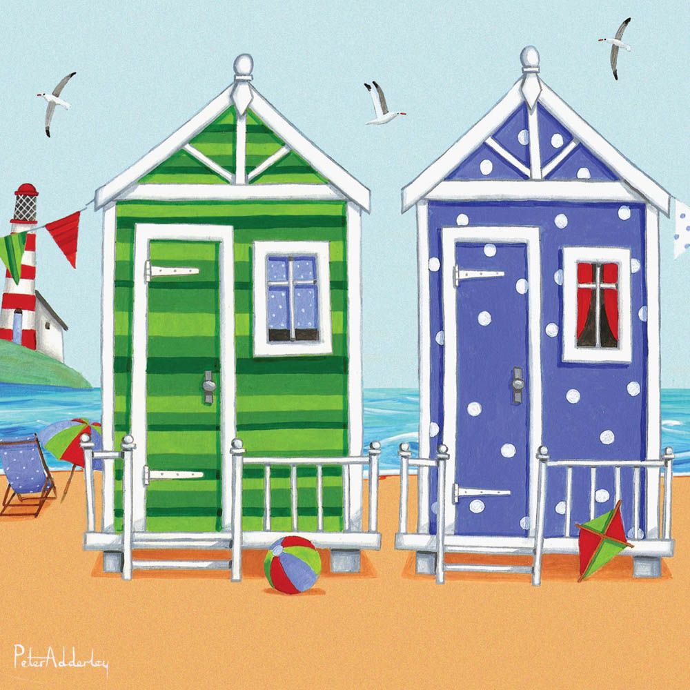 Otter House - Hanging Notecards 12 - In - Seaside - Blue