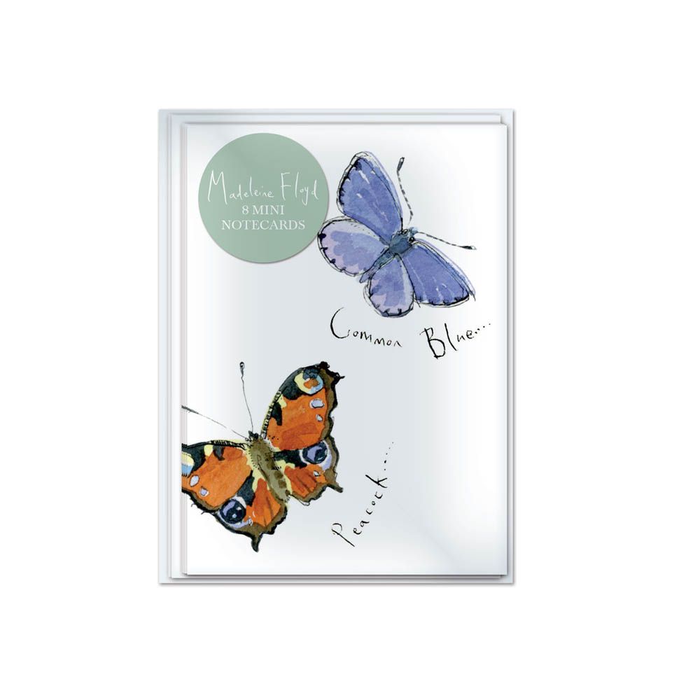 Otter House - Madeleine Floyd Butterfly Design Notecard 8Pcs