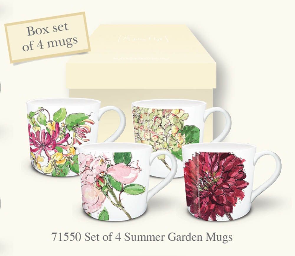 Otter House - Madeleine Floyd Mug - Summer Garden - Mug Pack (4)