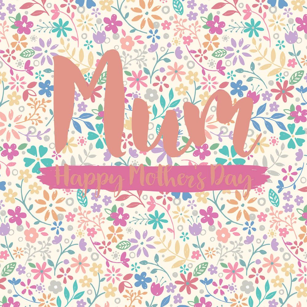 Otter House - Mother'S Day Card - All Over Floral