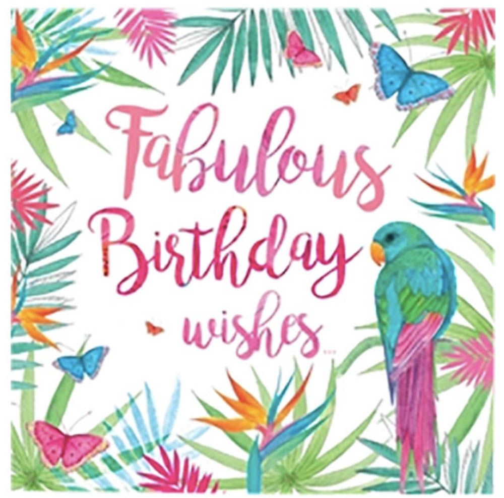 Otter House - Summer Tropics Card - Fabulous Parrot