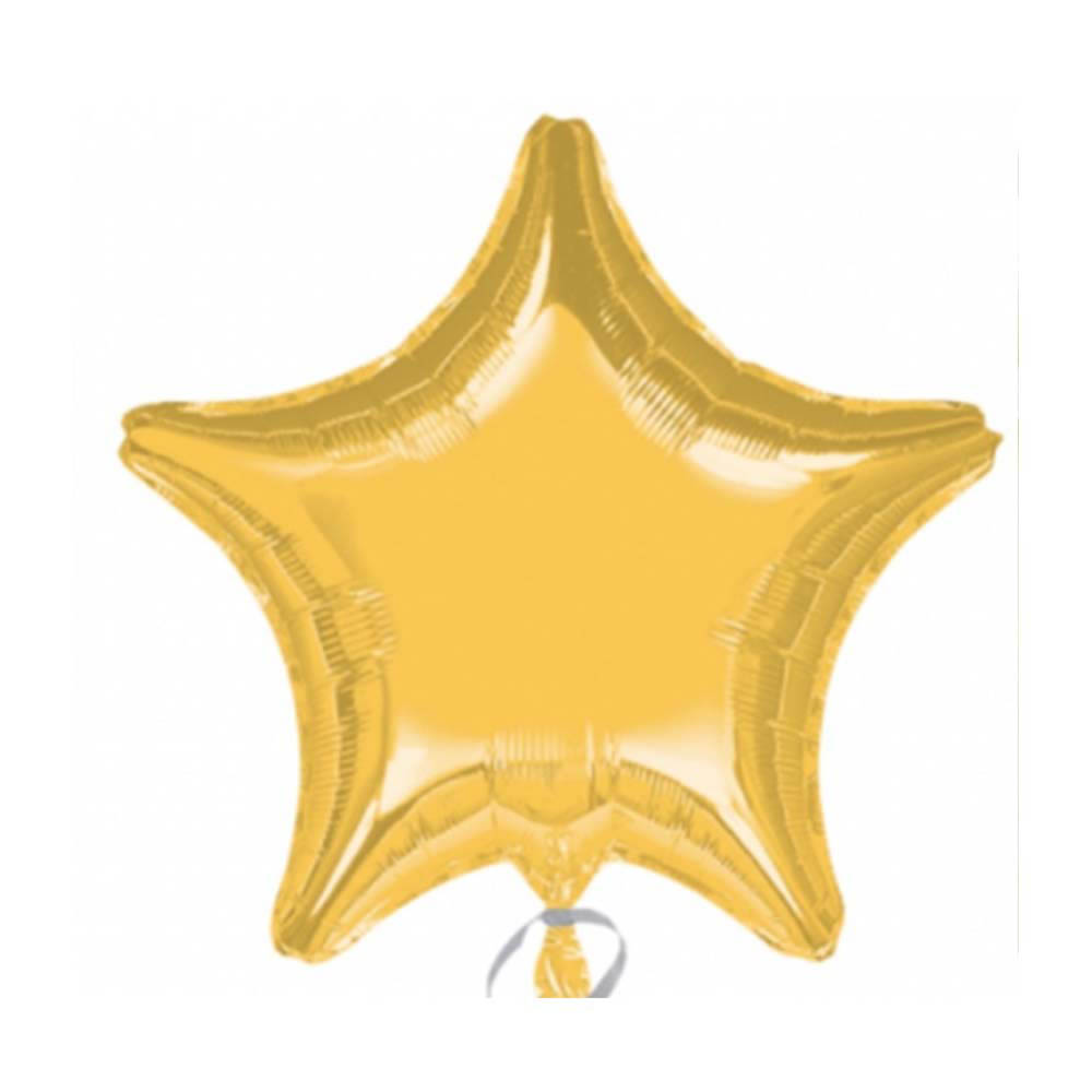 Amscan - P20 Metallic Gold Star Jumbo Foil Balloon 32In 