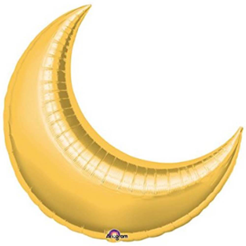 Amscan - P30 Gold Crescent Supershape Balloon Foil 35In 
