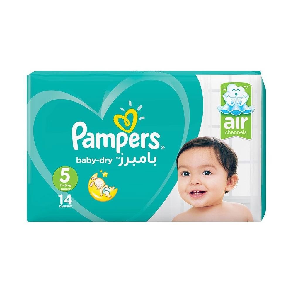 Baby dry diapers size 5 online