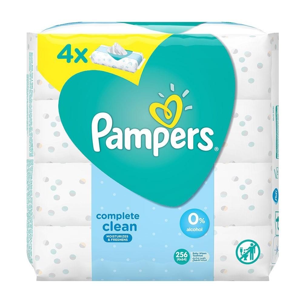 Pampers - Fresh Clean Baby Wipes 3+1 - 256 Pcs