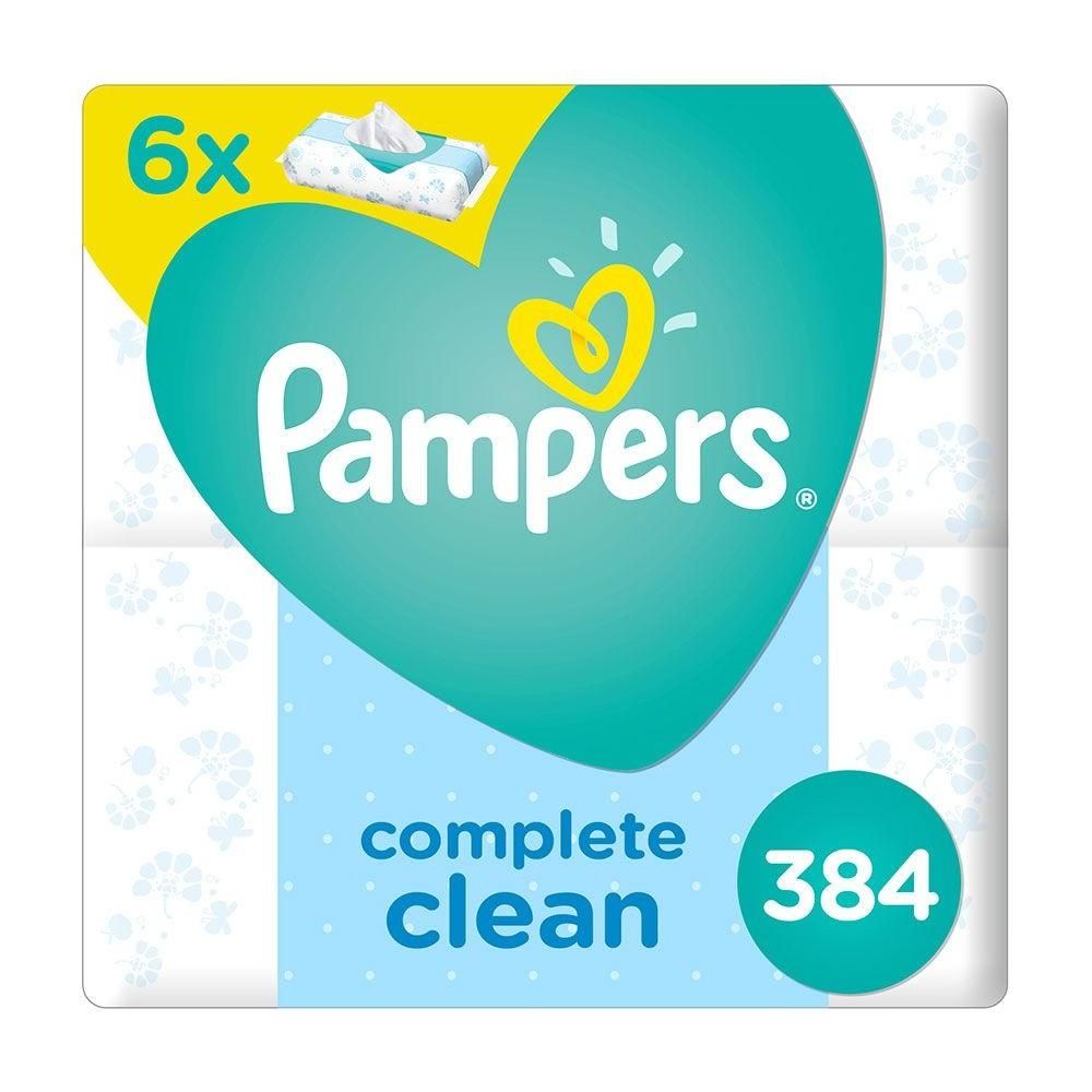 Pampers - Fresh Clean Baby Wipes - 384 Pcs