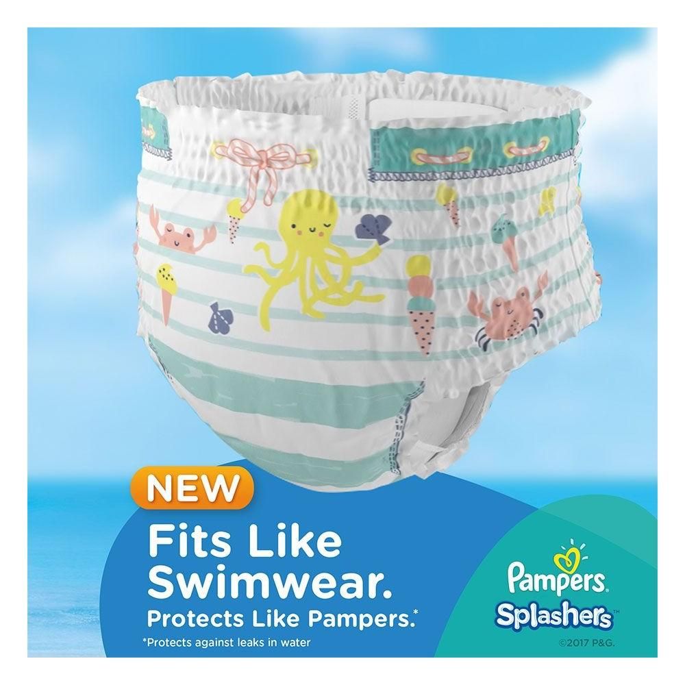 Pampers - Splashers Swimming Pants, Size 5-6, 14+ kg, 10 pcs