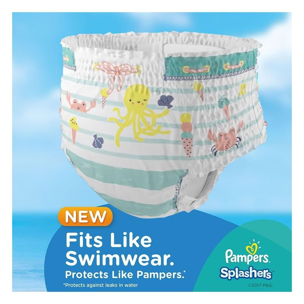 Pampers Splashers Swim Nappies, Size 5-6 (14+kg) 10 per pack