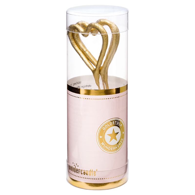 Party Camel - Heart Shape Gold Mini Sparkler Set