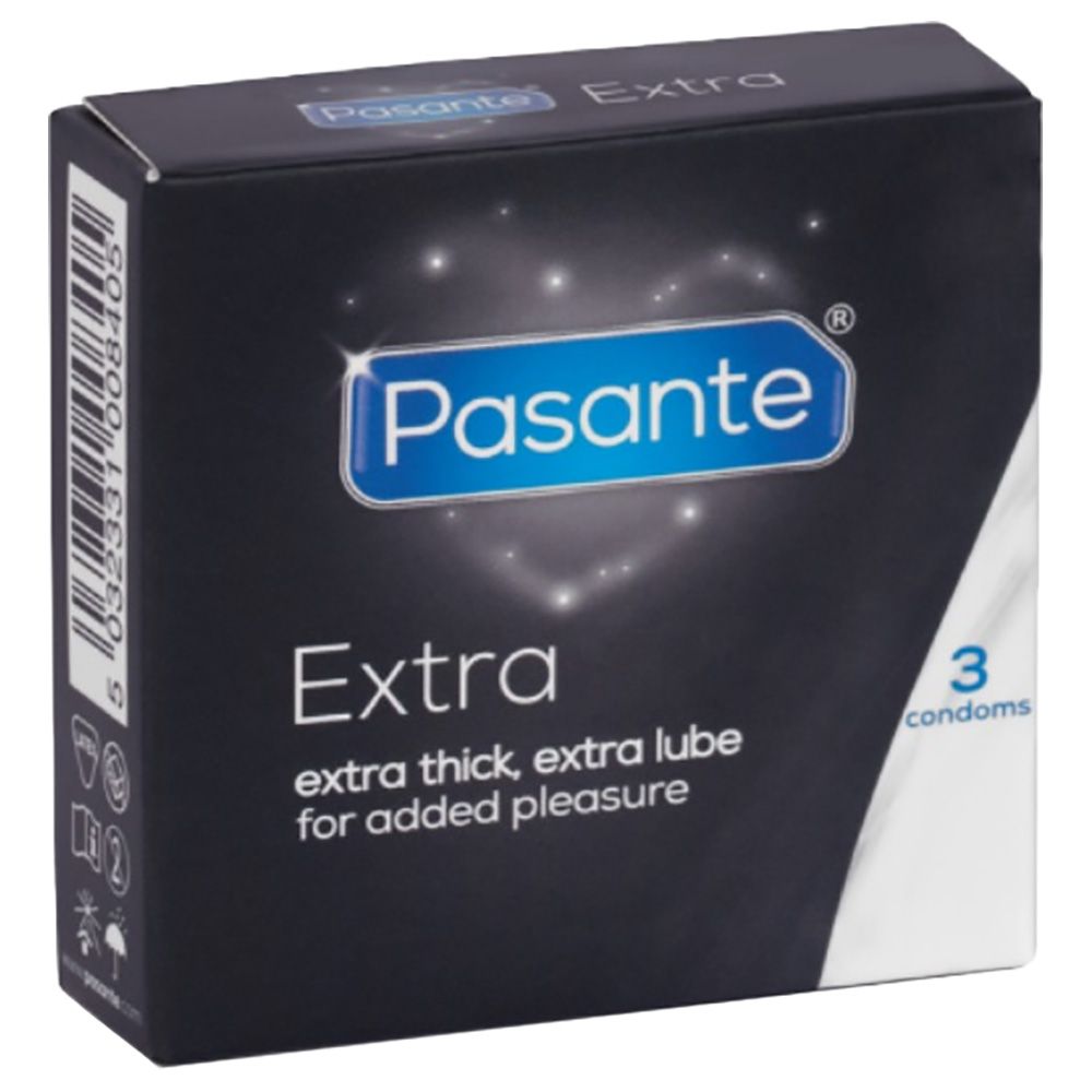 Pasante - Extra Safe Condoms - 3pcs