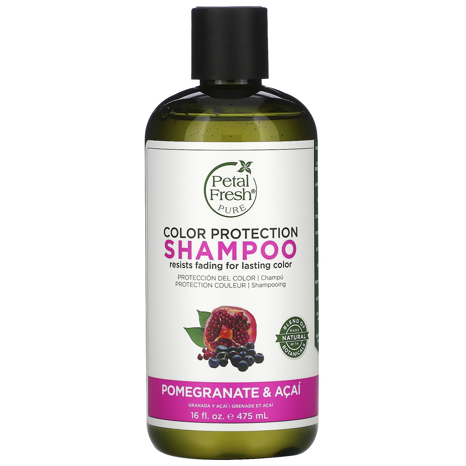 Petal Fresh - Pure, Color Protection Shampoo, Pomegranate And Acai, 16 Fl Oz (475 Ml)