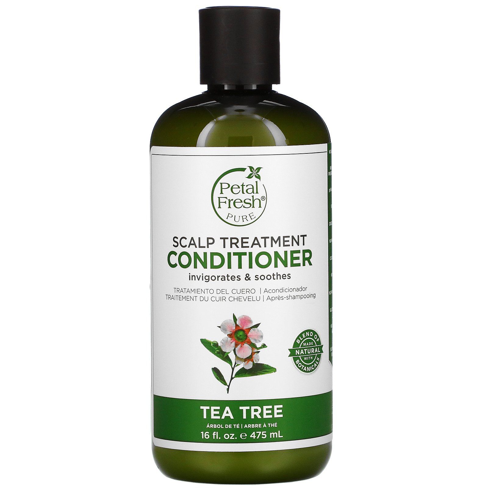 Petal Fresh - Pure, Scalp Treatment Conditioner, Tea Tree, 16 Fl Oz (475 Ml)