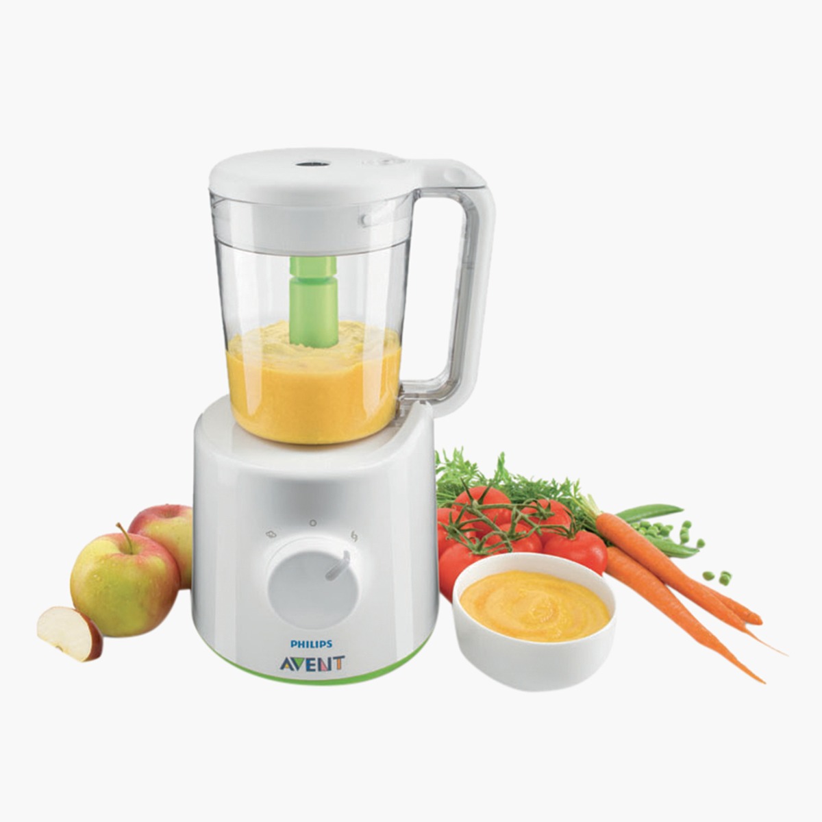 Philips Avent Blender & Steamer Combo, White - Suitable for 0-3 Years, Compact Design , BPA Free, Safety Lock Feature