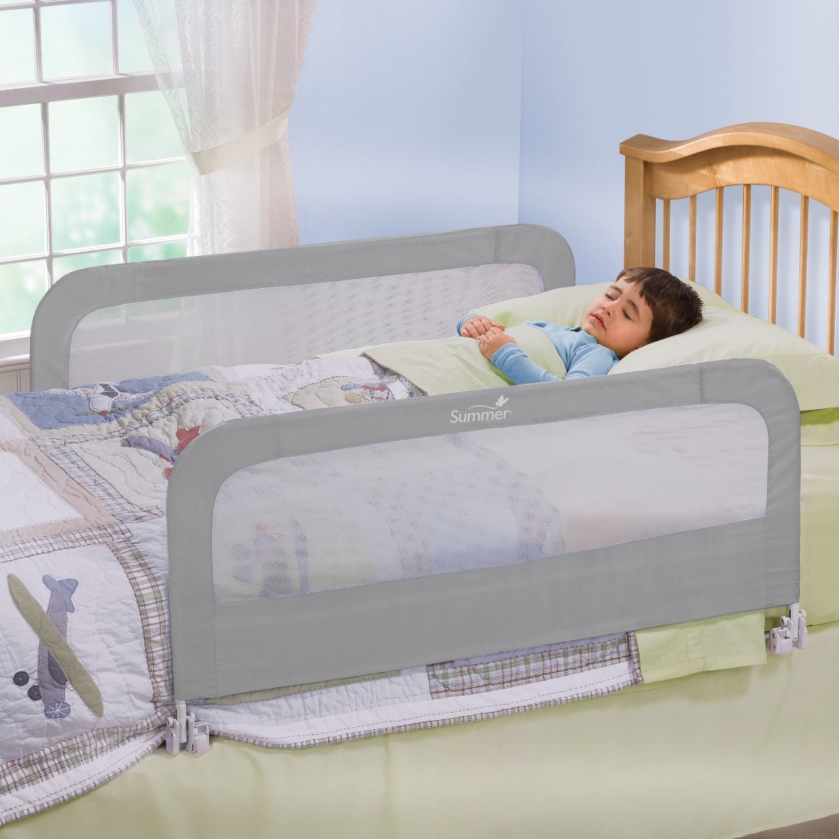 Summer Infant, Grey Double Safety Bedrail