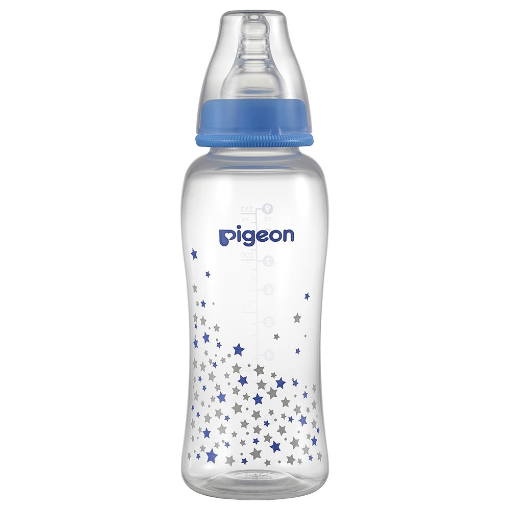 Pigeon - Flexible Streamline Plastic Feeding Bottle 250ml - Blue