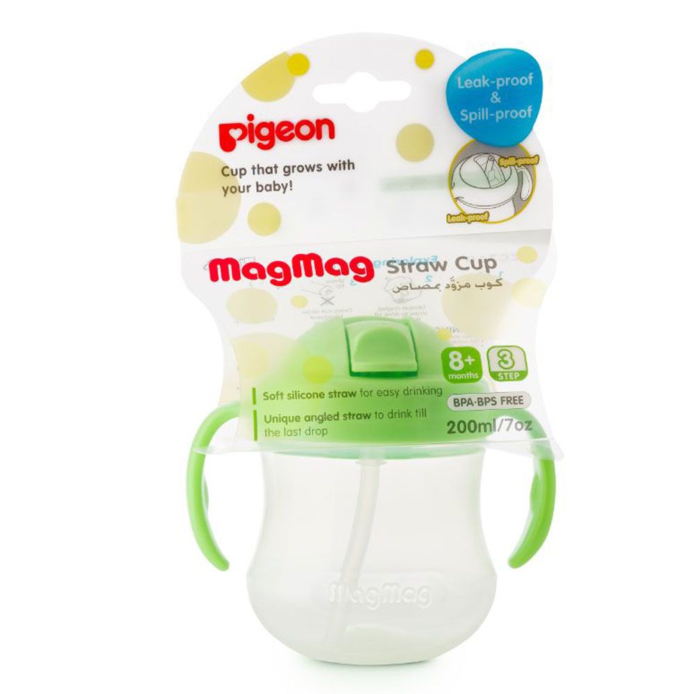 Pigeon - Mag Mag Straw Cup - Green