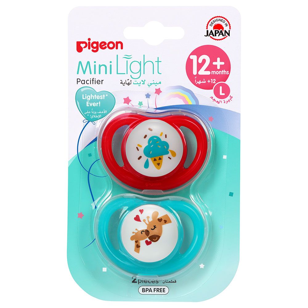 Pigeon - Mini Light Pacifier Twin Girl (L)