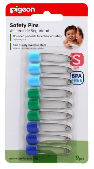 Pigeon Safety Pins Small 9 Pcs/Card