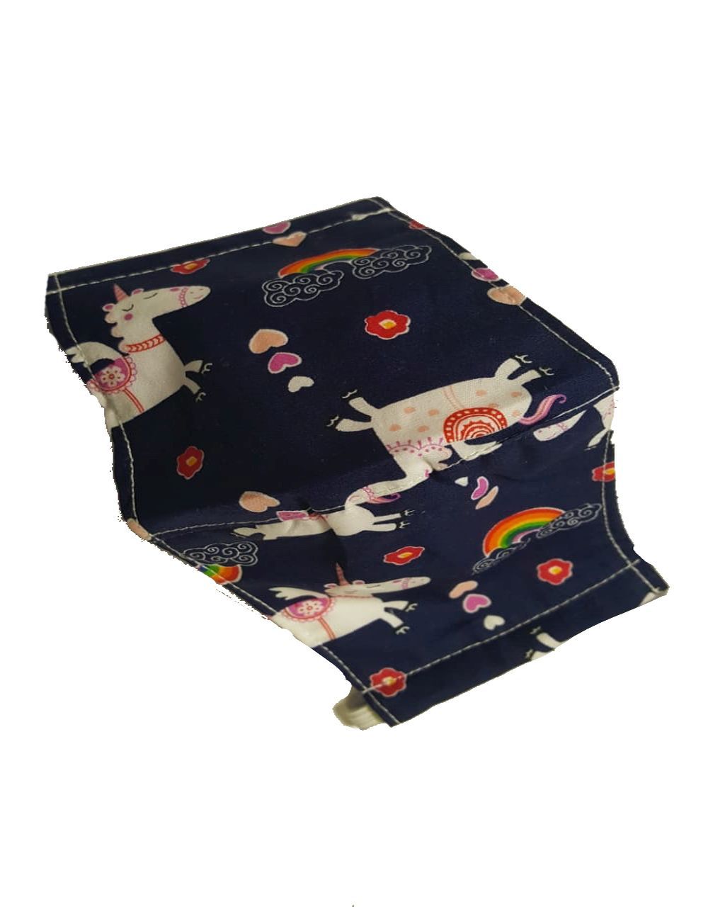 Pikkaboo - Washable Mask Navy Blue Unicorn Mini Kids