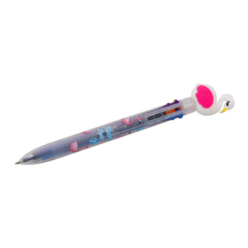 Pinak - 6 Color White Flamingo Pen