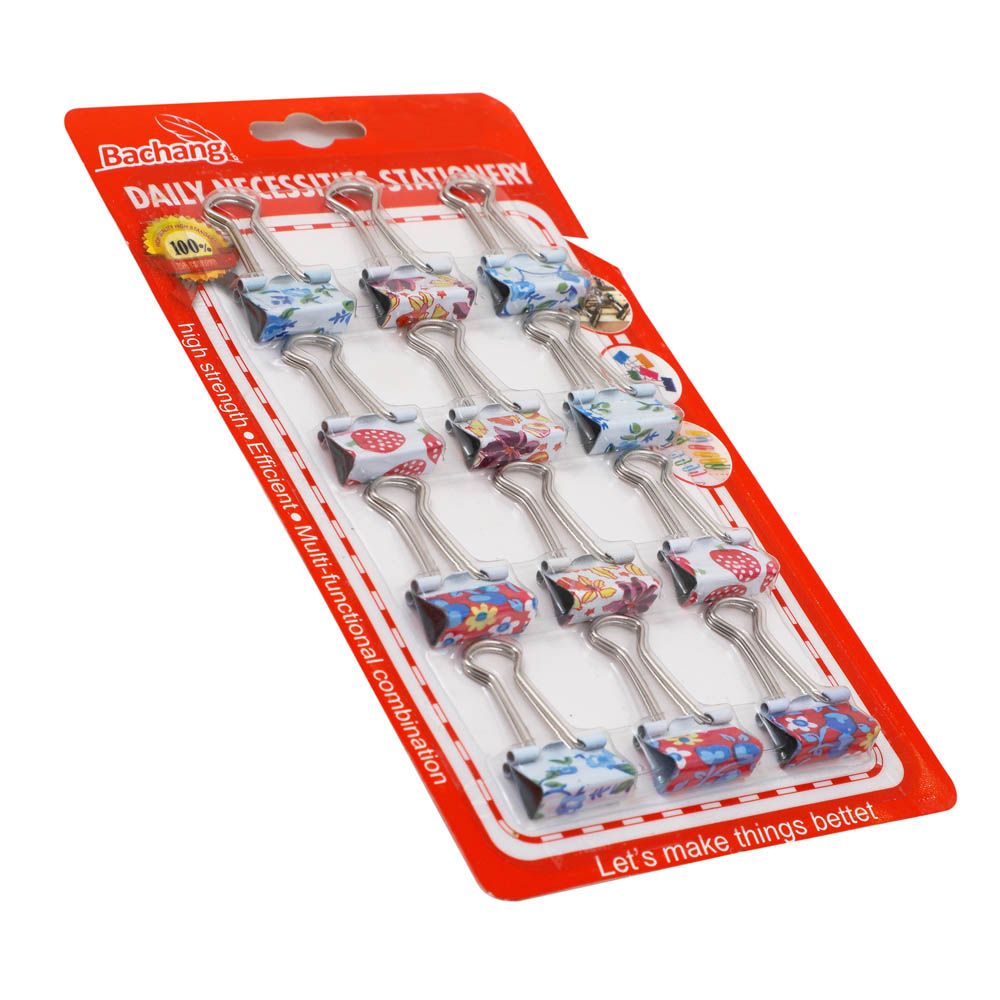 Pinak - Floral Mini Bulldog Clips