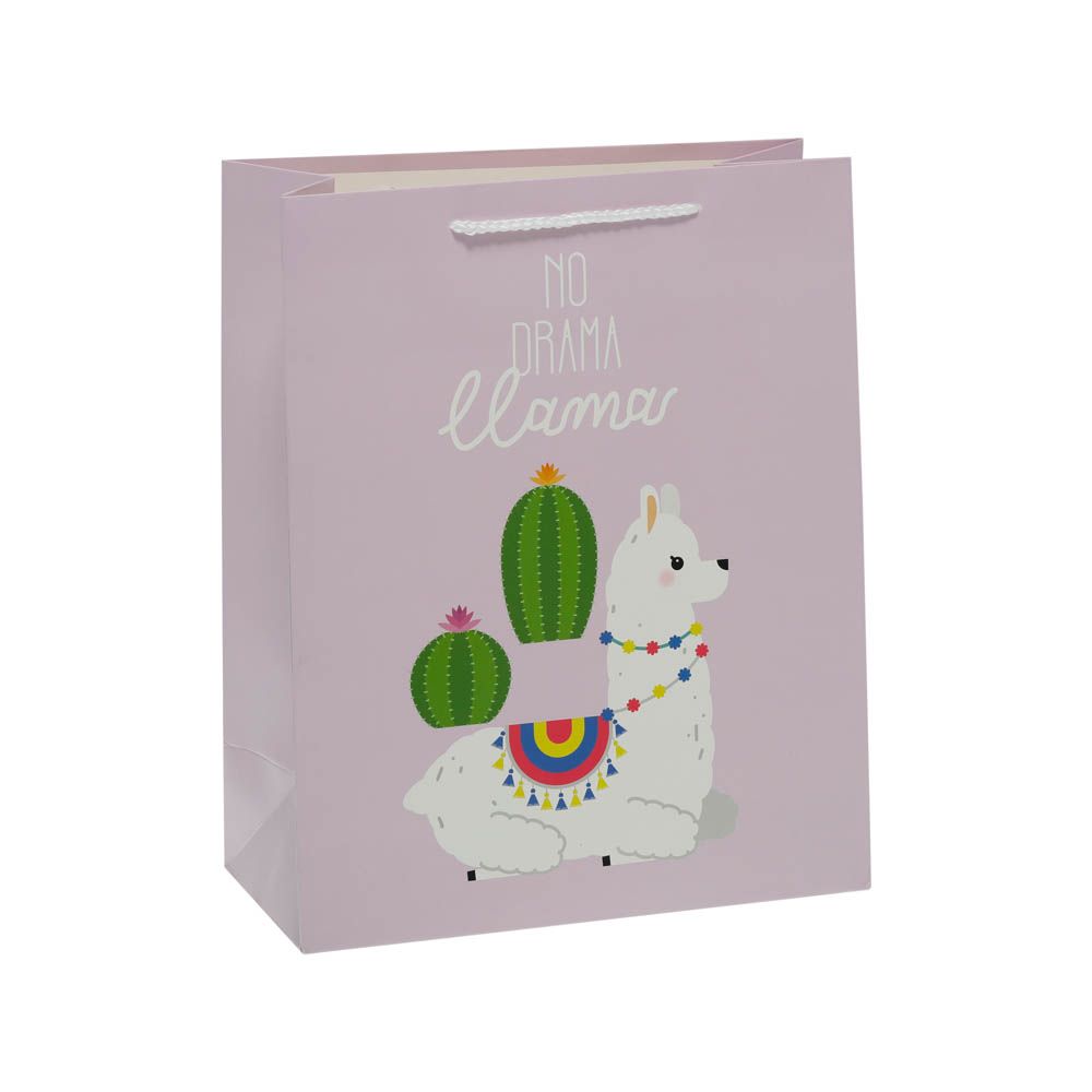 Pinak - Sparkles No Drama Llama Party Gift Bag Pink