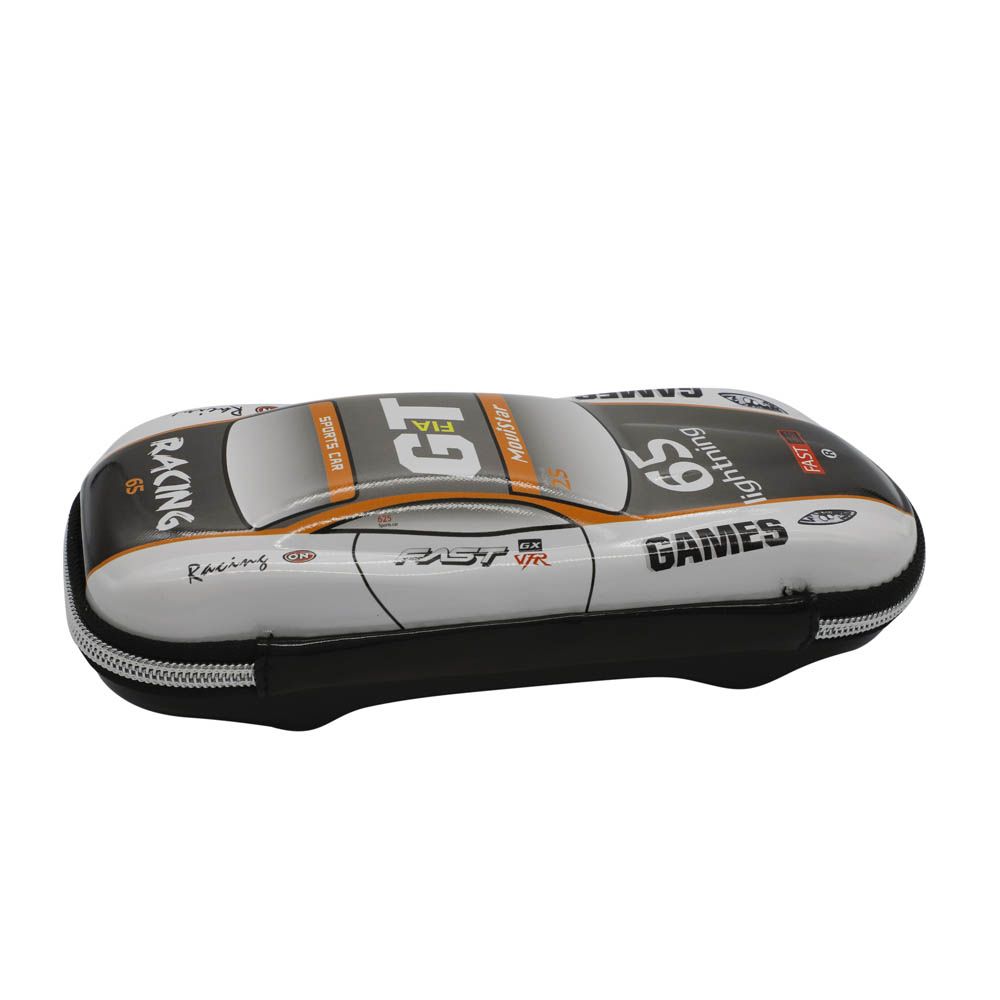 Pinak - Sparkles - Racing Car Pencil Case - White/Black
