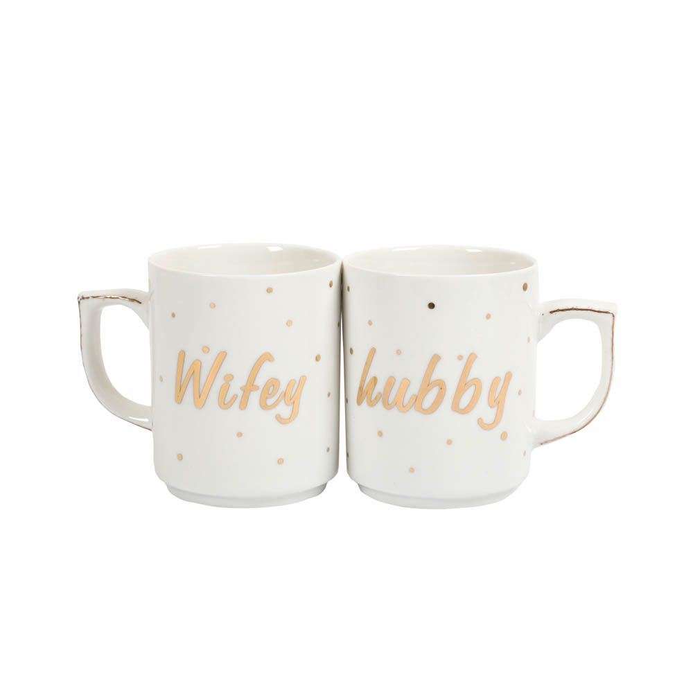 Pinak - Sparkles Wifey Hubby Mug Set