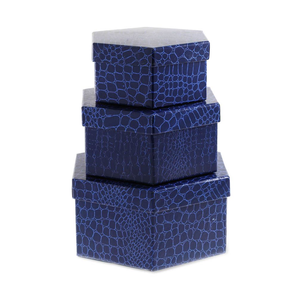Pinak - Three Set Leather Embossed Box