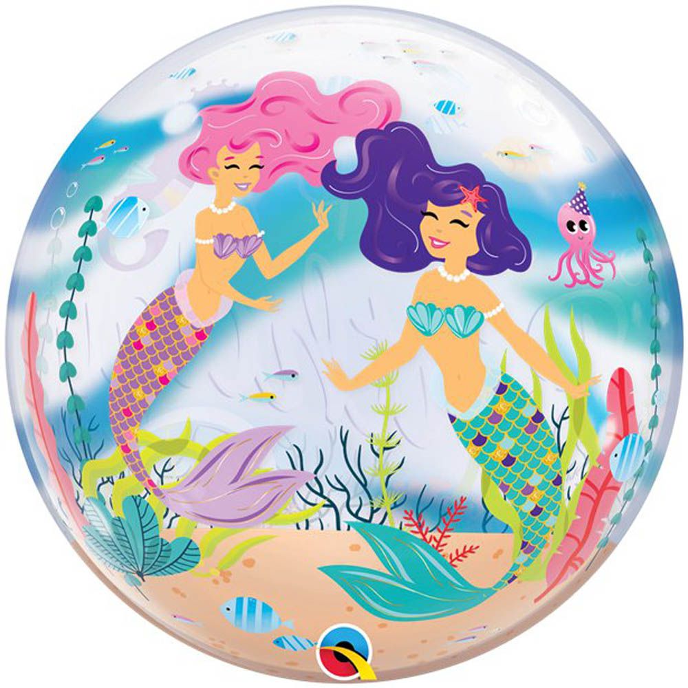 Pioneer Europe - 22 inch Mermaid Birthday Bubble Balloon
