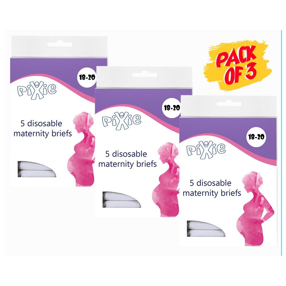 Pixie - Disposable Maternity Brief Size 18-20 Pack Of 3