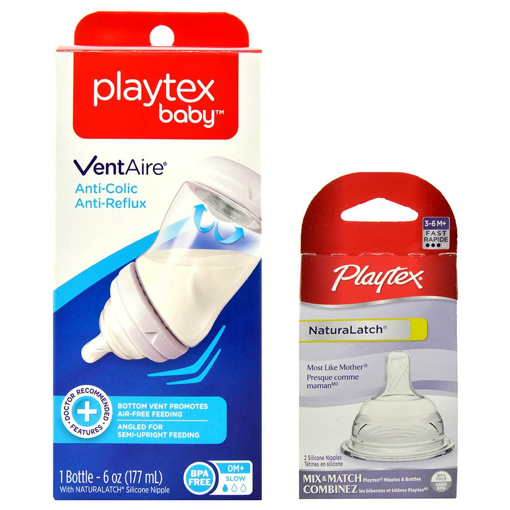Playtex ventaire 6 oz hot sale bottles