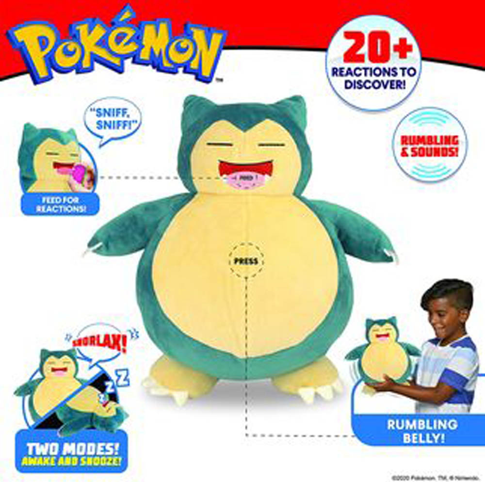 Pokemon - Feature Plush Snooze Act.Snorlax