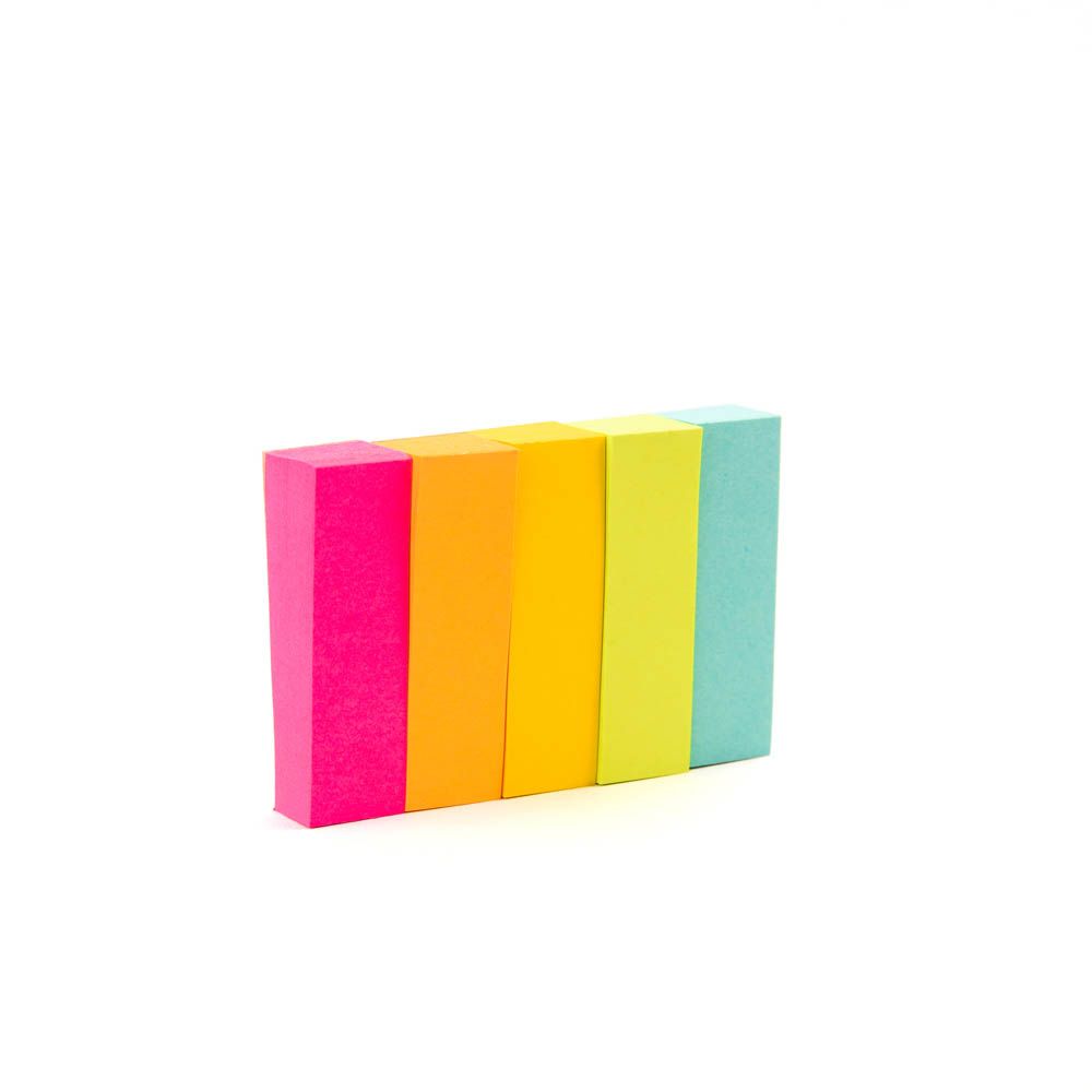 Post-It - Page Marker 670-5An, 1/2 In X 1 7/8 In (12,7 Mm X 47,6 Mm), Assorted Colors.