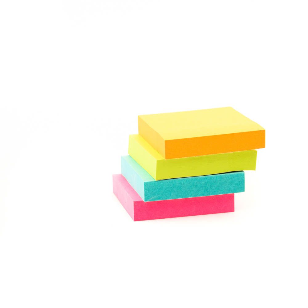 Post-It - Super Sticky Notes Assorted Colours 6 Pads 47.6 Mm X 47.6 Mm
