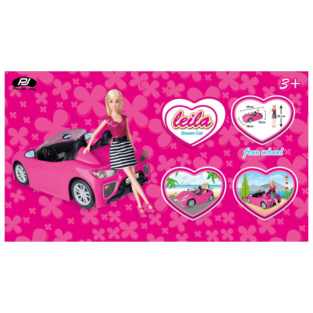 Power Joy - Leila Dream Car with Doll - 35cm