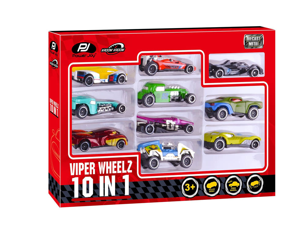 Power Joy - Vroom Vroom Diecast Viper Wheelz 10in1 1/64-Assorted