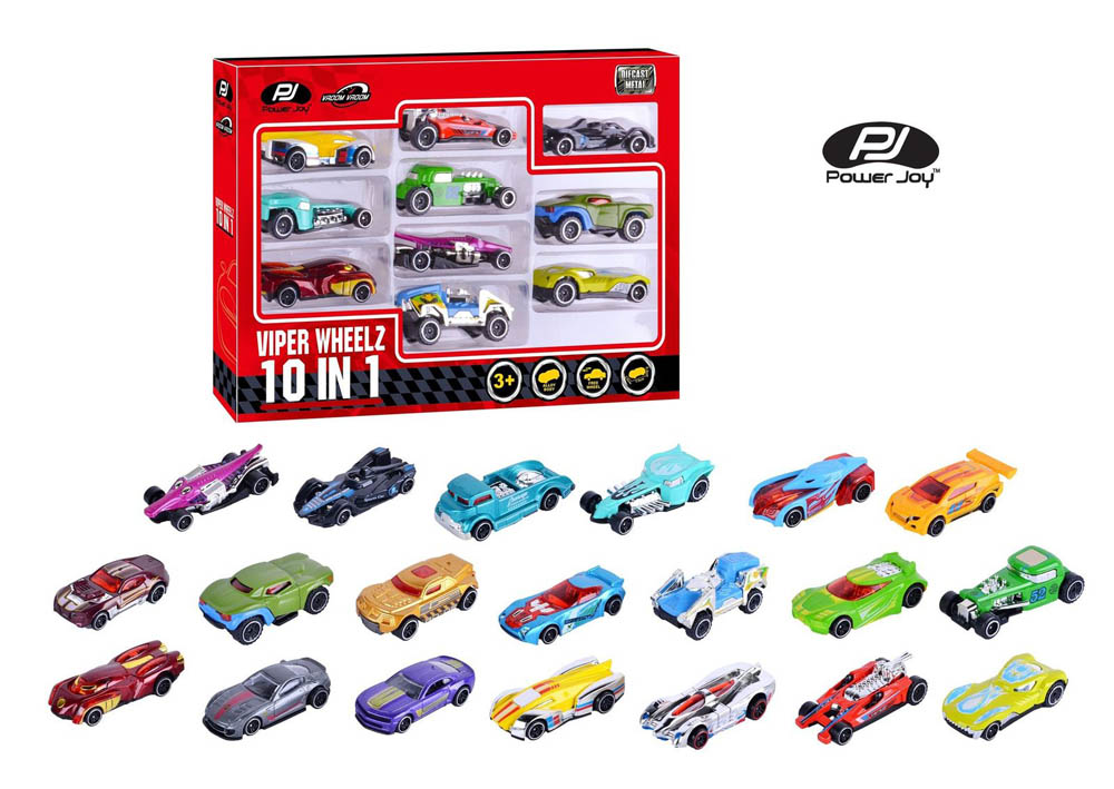 Power Joy - Vroom Vroom Diecast Viper Wheelz 10in1 1/64-Assorted
