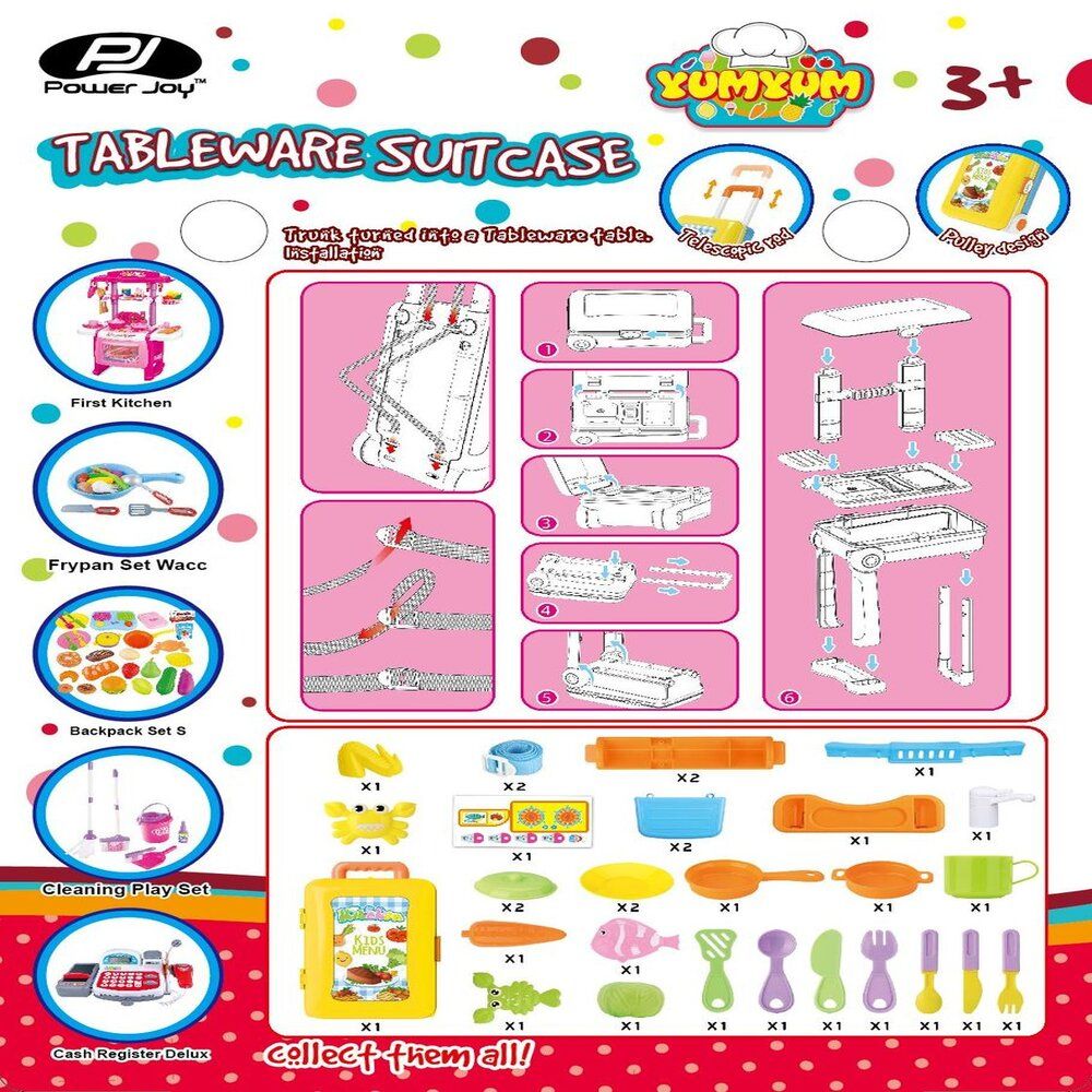 Power Joy - Yum Yum Table Ware Suit Case