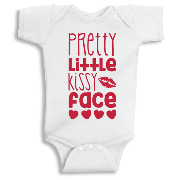 Twinkle Hands Pretty little kissy face Baby Onesie, Bodysuit, Romper