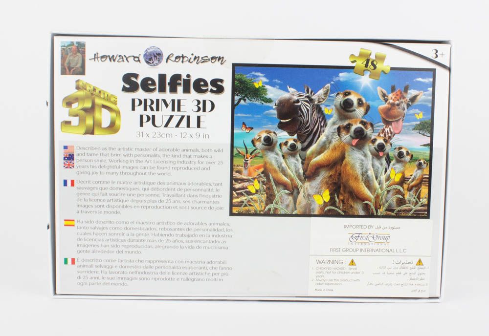 Prime 3D - Howard Robinson Licensed Meerkat Selfie 3D Puzzle 48 Pcs