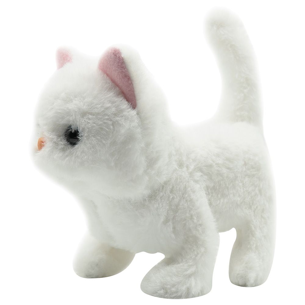 PUGS AT PLAY - Casper Walking Cat Plush Toy - White