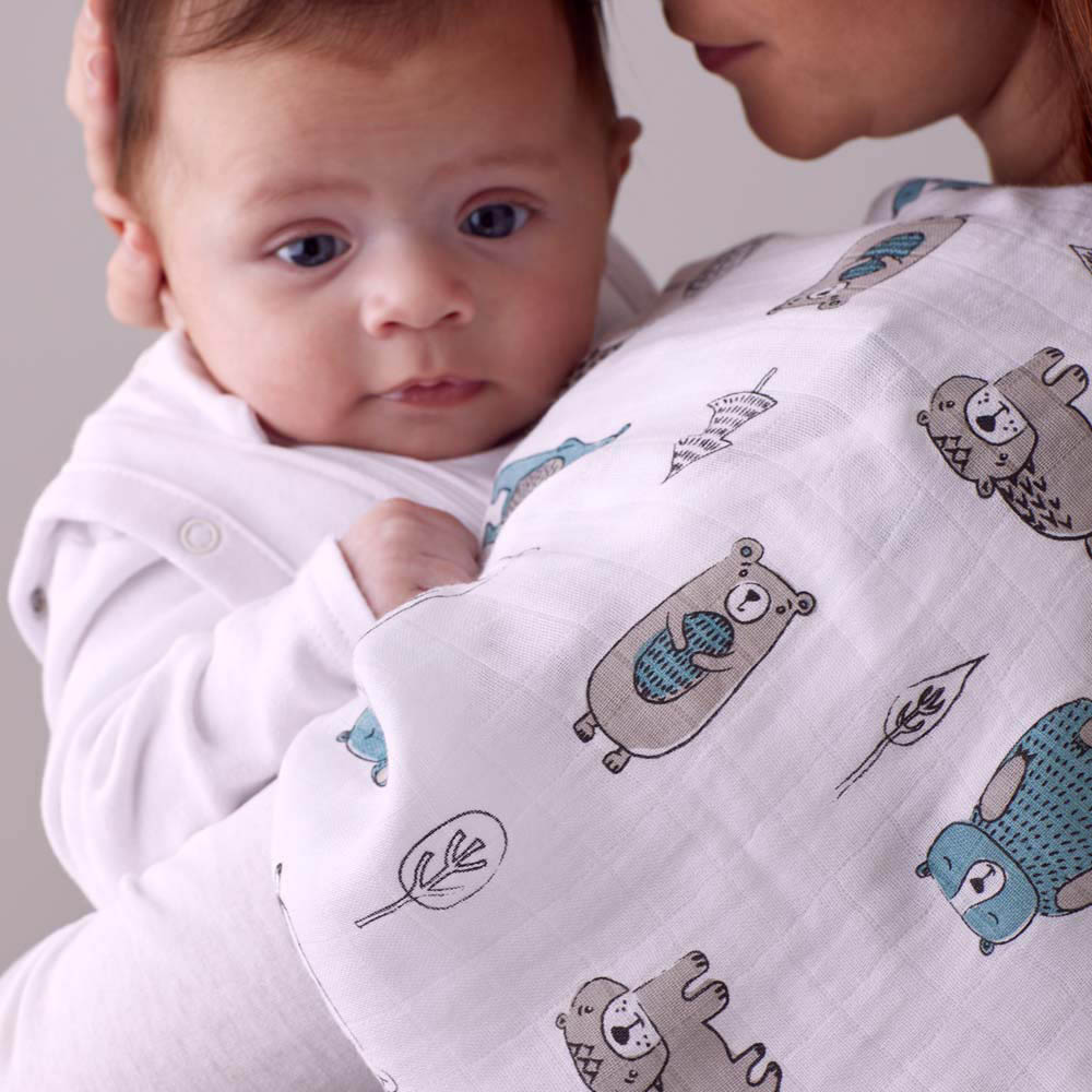 Purflo - Breathable Muslin Square Set 0m+ - Woodland Stories